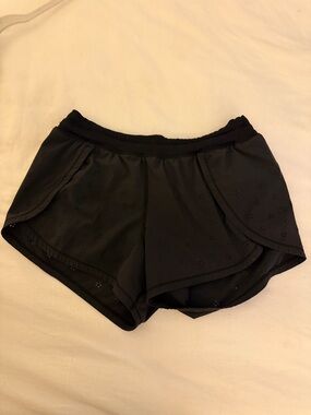 lululemon athletica Black Laser-Cut Athletic Shorts